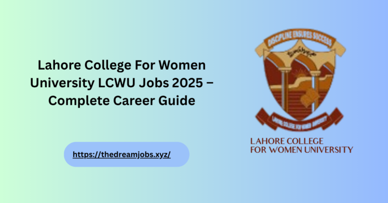 LCWU Jobs 2025