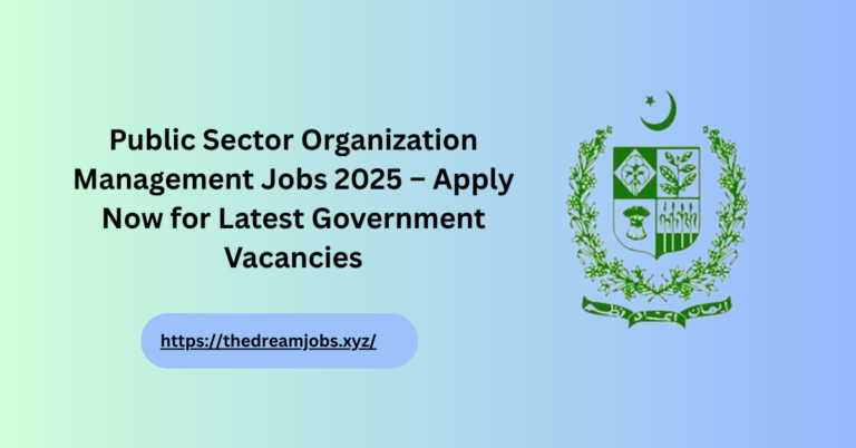 Public Sector Organization Management Jobs 2025