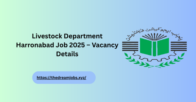 Livestock Department Harronabad Job 2025