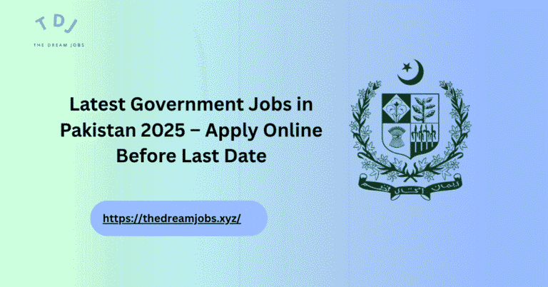 Latest Government Jobs in Pakistan 2025