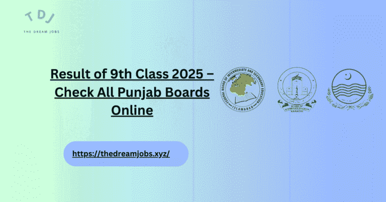 Result of 9th Class 2025